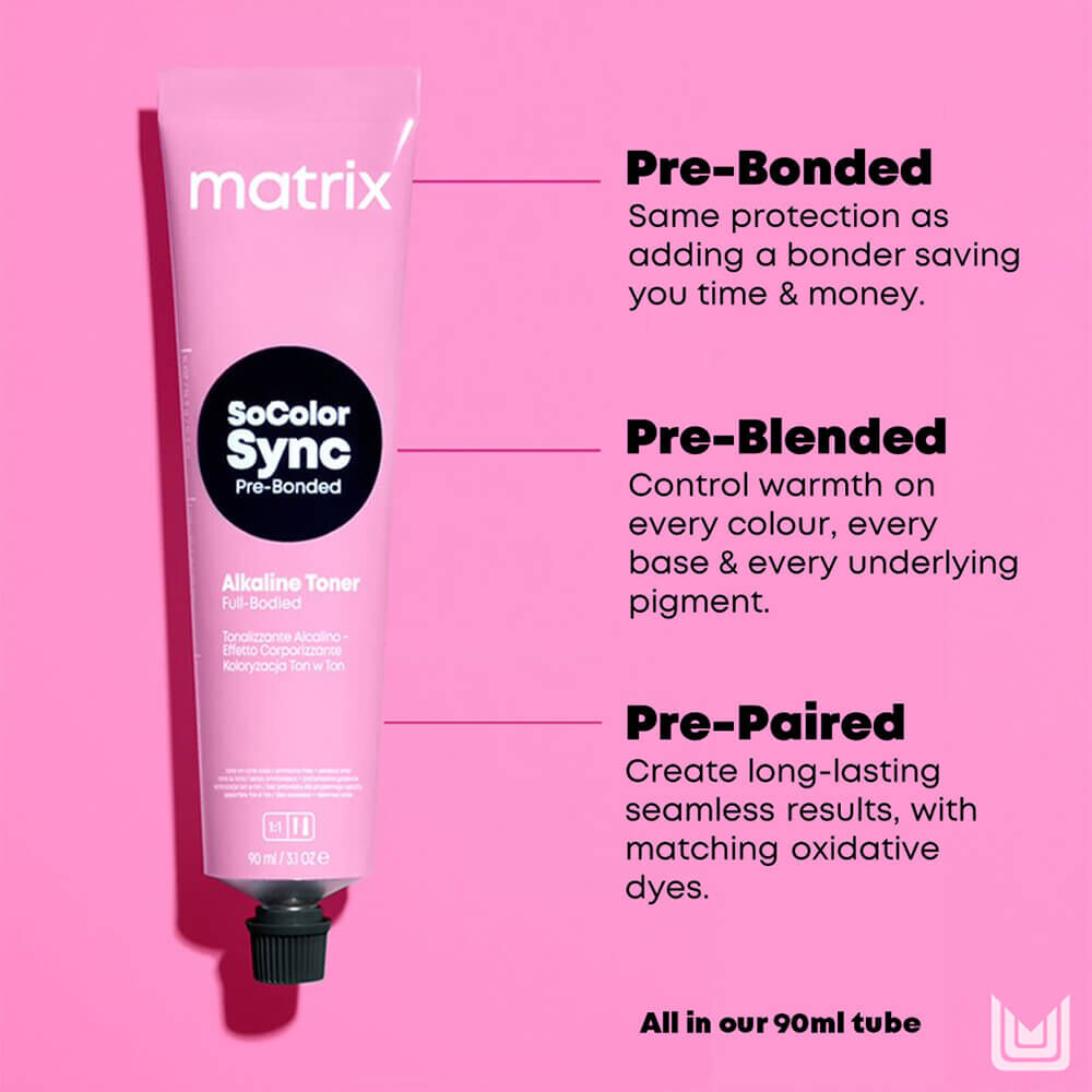 Matrix SoColor Sync Pre-Bonded Alkaline Toner, Neutral Palette - 7NV ...
