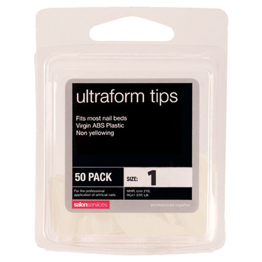 Salon Services Ultraform Tips Size 1 Pack of 50