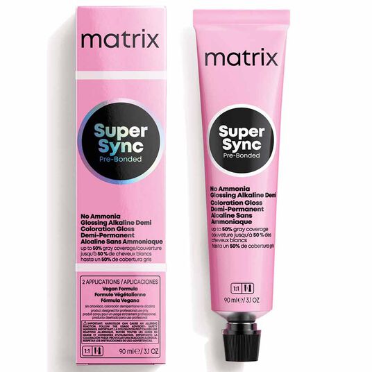 Matrix Super Sync Pre-Bonded Glossing Alkaline Demi-Permanent Hair Colour 5N Neutral 90ml