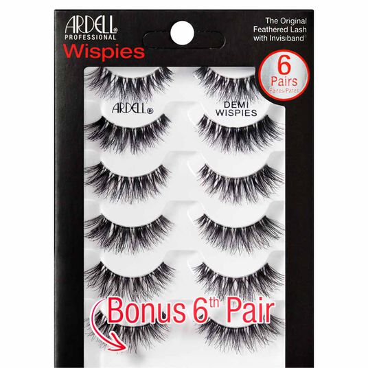 Ardell Demi Wispies False Strip Lashes, Pack of 6
