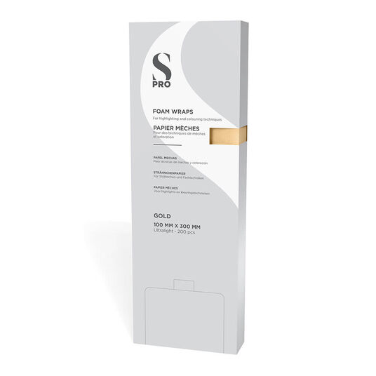 S-PRO Gold Foam Wraps, 100mm x 300mm, Pack of 200