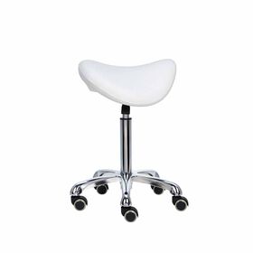 Mirplay Alpha Stool with wheels, White