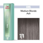 Wella Professionals Pure Perfection Ammonia Free Permanent Hair Colour - Medium Blonde Ash .7/1 60Ml