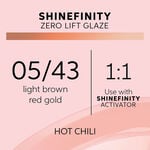 Wella Professionals Shinefinity Zero Lift Glaze - 05/43 Warm Hot Chili 60ml
