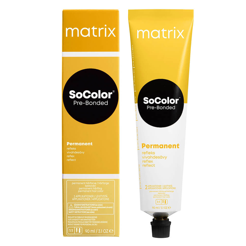 Matrix SoColor Pre-Bonded Permanent Hair Colour, Reflect, Reflective Palette - 8RC 90ml