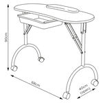 S-PRO Curved Portable Nail Station