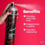 Matrix Vavoom Freezing Spray Fast-drying, Extra Hold High Hold Hairspray 500ml