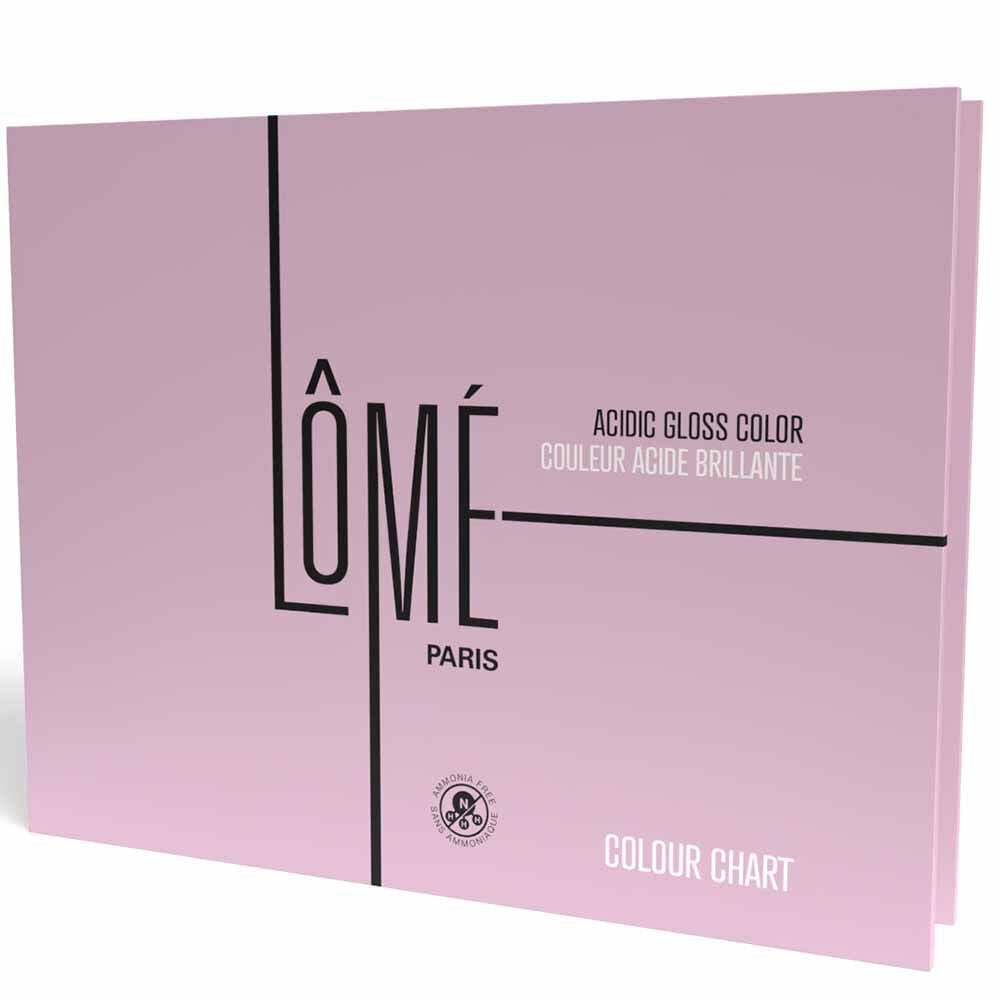 Lome Paris Acidic Gloss Demi-Permanent Colour Shade Chart