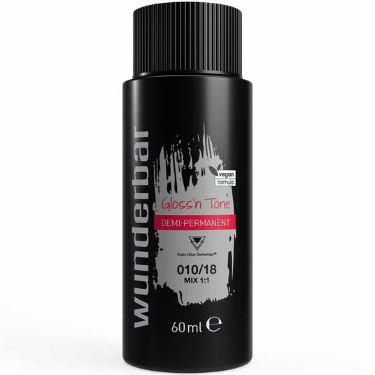 Wunderbar Gloss'n Tone Demi-Permanent Colour Liquid 010/18 Extra Light Blond Ash Pearl 60ml