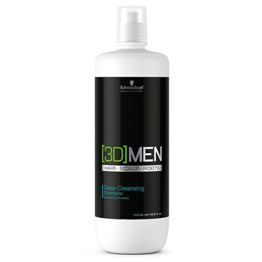 Schwarzkopf Professional 3D Men Deep Cleansing Shampoo 1 Litre