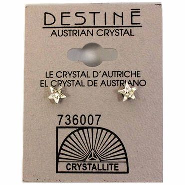 Crystallite Star Aurora Borealis Earrings 6mm