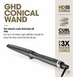 ghd Chronos Curve Conical Wand, Black