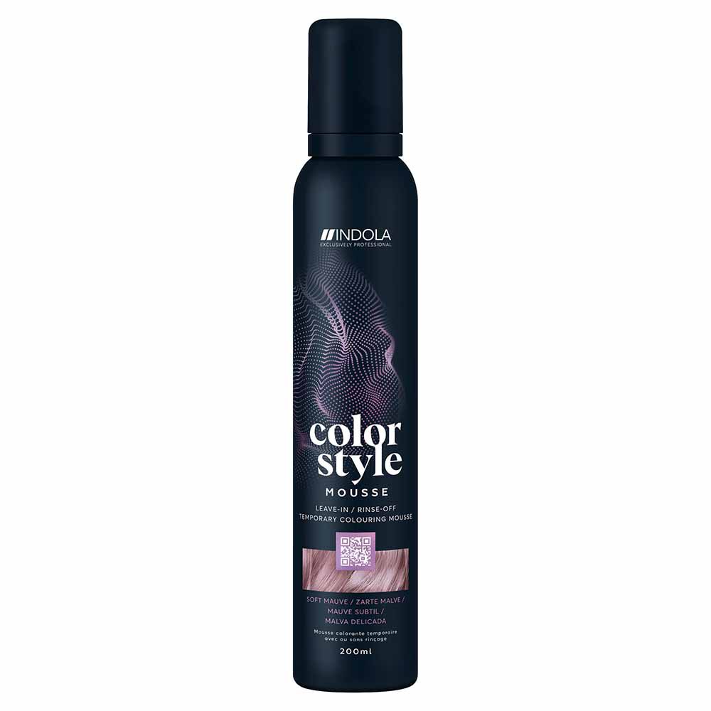 Indola Color Style Mousse Temporary Hair Colour - Soft Mauve 200ml