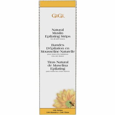 GiGi Natural Muslin Strips pack of 100 Large