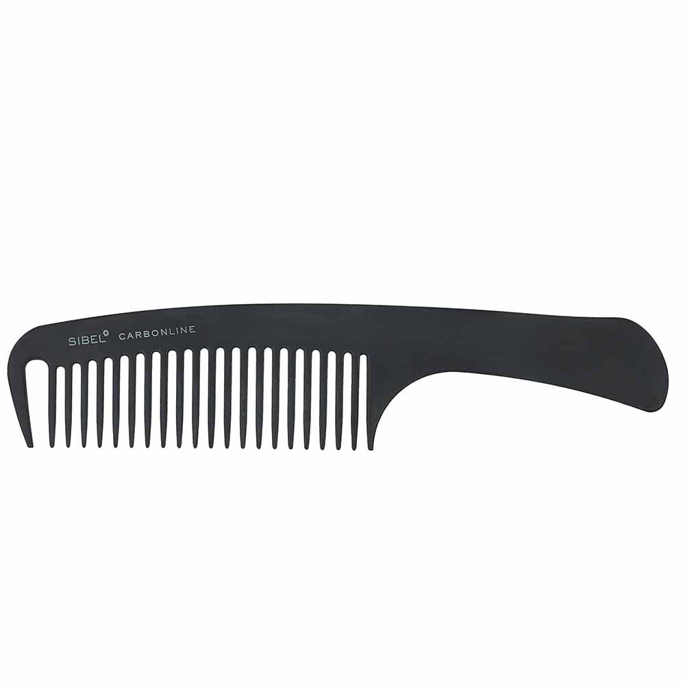 Sibel Black Plastic Tail Comb 20.1cm