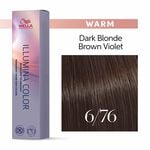 Wella Professionals Illumina Color Permanent Hair Colour - 6/76 Dark Brown Violet Blonde 60ml