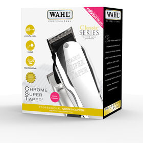 WAHL Chrome Super Taper Bonus Kit with free Micro Finisher Trimmer