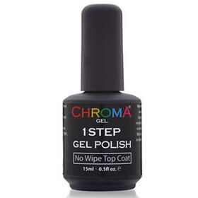 Chroma Gel One Step Gel Polish No Wipe Top Coat 15ml