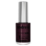 Andreia Professional Hybrid Gel Nail Polish - Fusion Color H87 Eggplant with Light Shimmer, 10.5ml