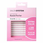 Salon System Lash Extensions Russian Pro Fan D Curl 0.07 - 13mm Extra Value Pack