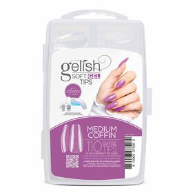 Gelish Soft Gel Tips - Medium Coffin, Pack of 110