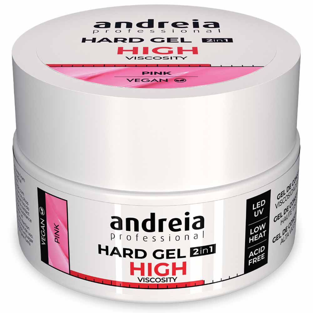 Andreia Professional Hard Gel 2 In 1 - High Viscosity Pink 22gr