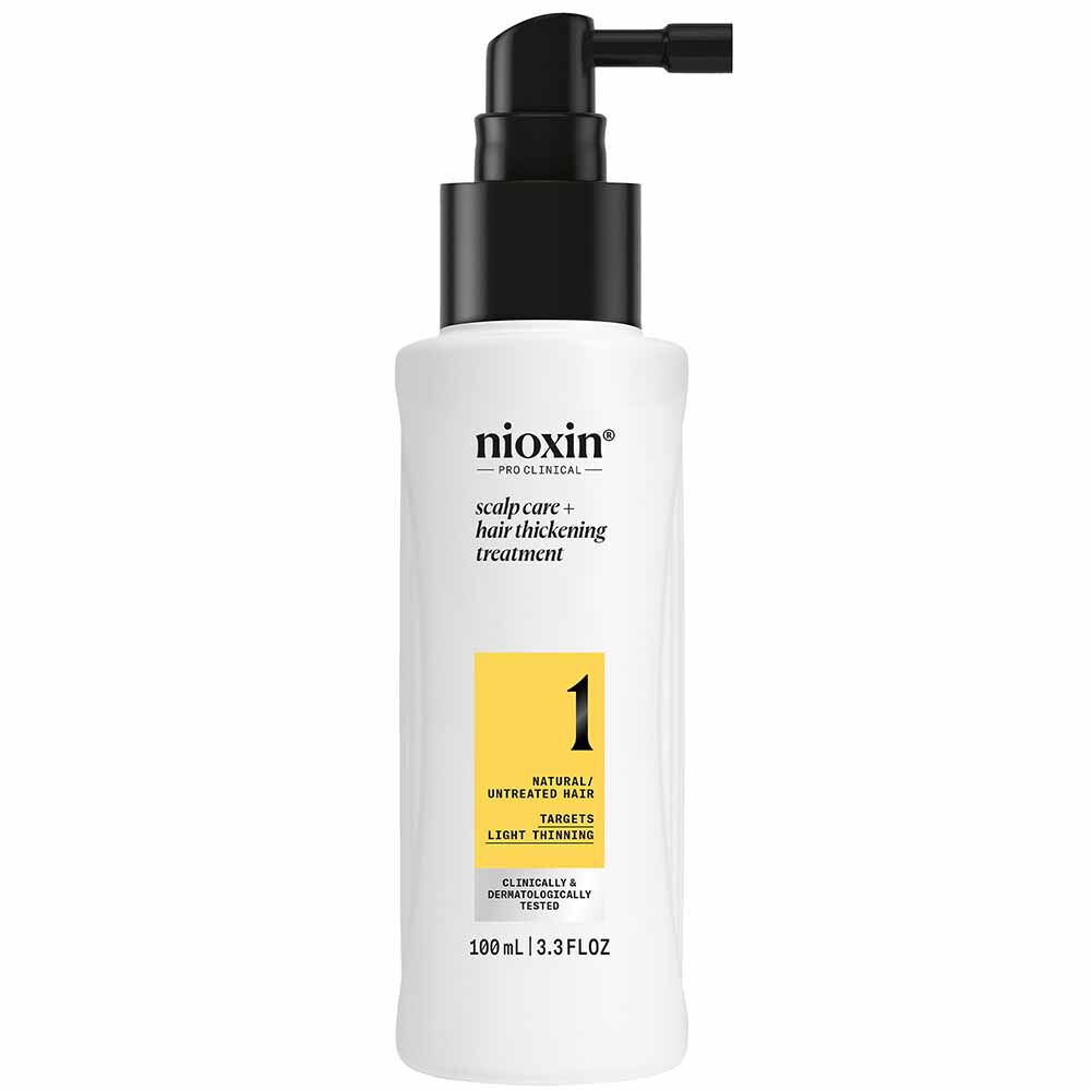 Nioxin Scalp + Hair Thickening System 1 Treatment Serum for Natural Hair with Light Thinning 100ml