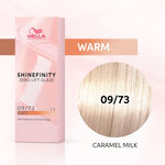 Wella Professionals Shinefinity Zero Lift Glaze - 09/73 Warm Caramel Milk 60ml