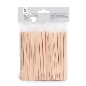 S-PRO Wooden Eyebrow Spatulas, Pack of 200