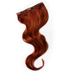 Wildest Dreams Clip In Single Weft Human Hair Extension 18 Inch - 32 Spiced Auburn