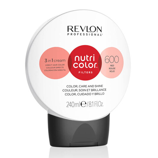 Revlon Nutri Color Filters Direct Semi-Permanent Hair Colour Mask - 600 Red 240ml