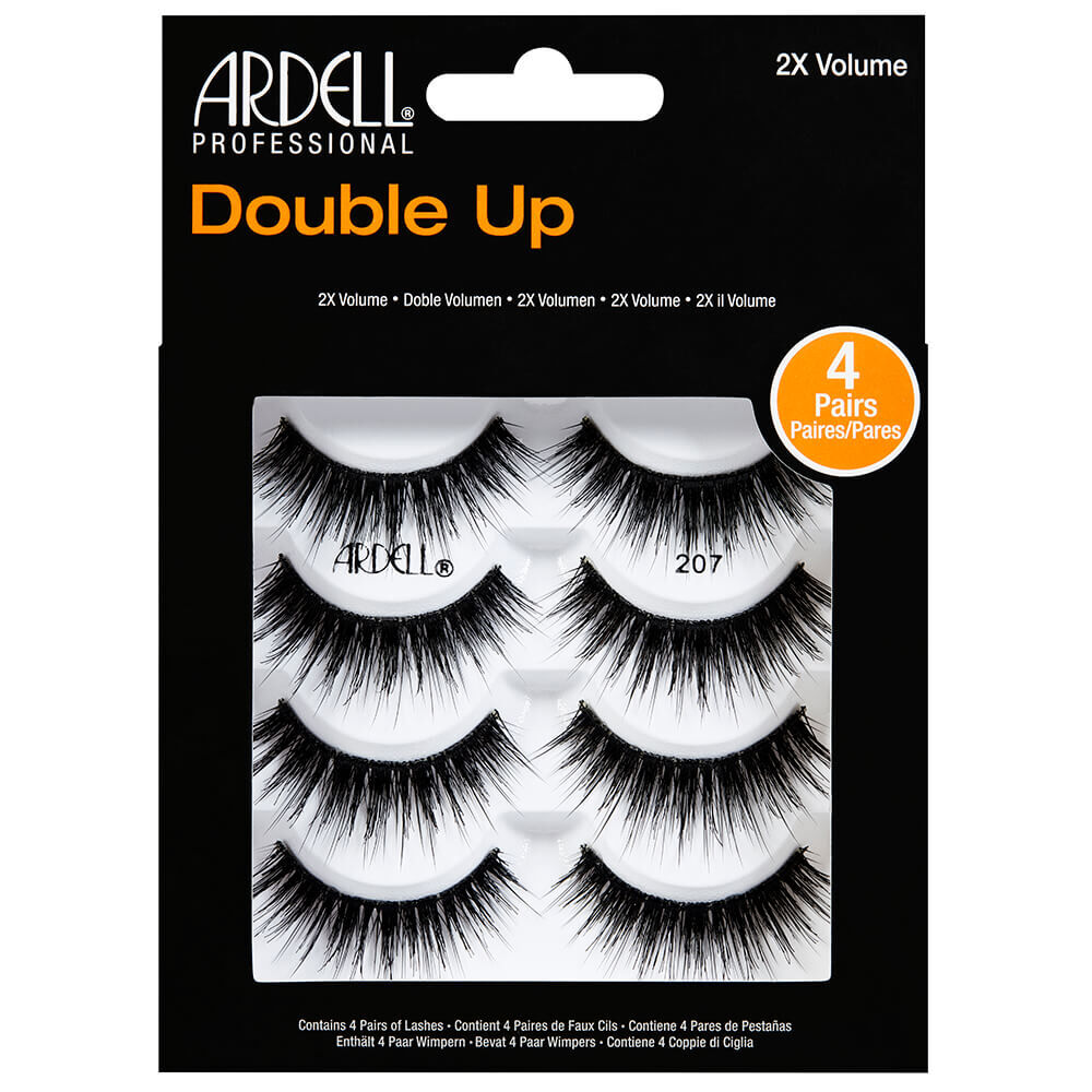 Ardell Double Up 207 Strip Lashes, Pack of 4