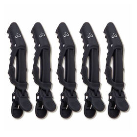 Salon Services One Heart Black Gator Clips, Pack of 5
