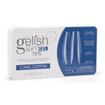 Gelish Soft Gel Tips - Long Coffin, Pack of 550
