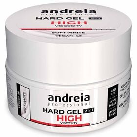 Andreia Professional Hard Gel 2 In 1 - High Viscosity Soft White 22gr