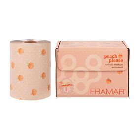 Framar Peach Please Embossed Hair Foil Roll 320 ft