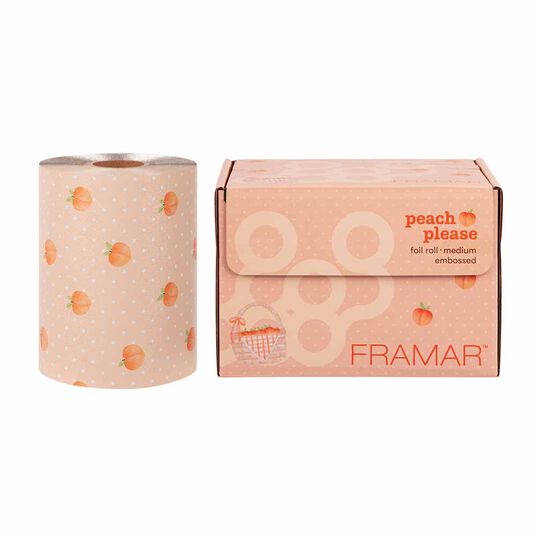 Framar Peach Please Embossed Hair Foil Roll 320 ft