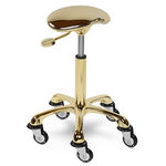 Sibel Rollercoaster Eccentric Stool, Gold