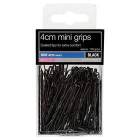 Salon Services Mini Hair Grips Black 4cm Pack of 100