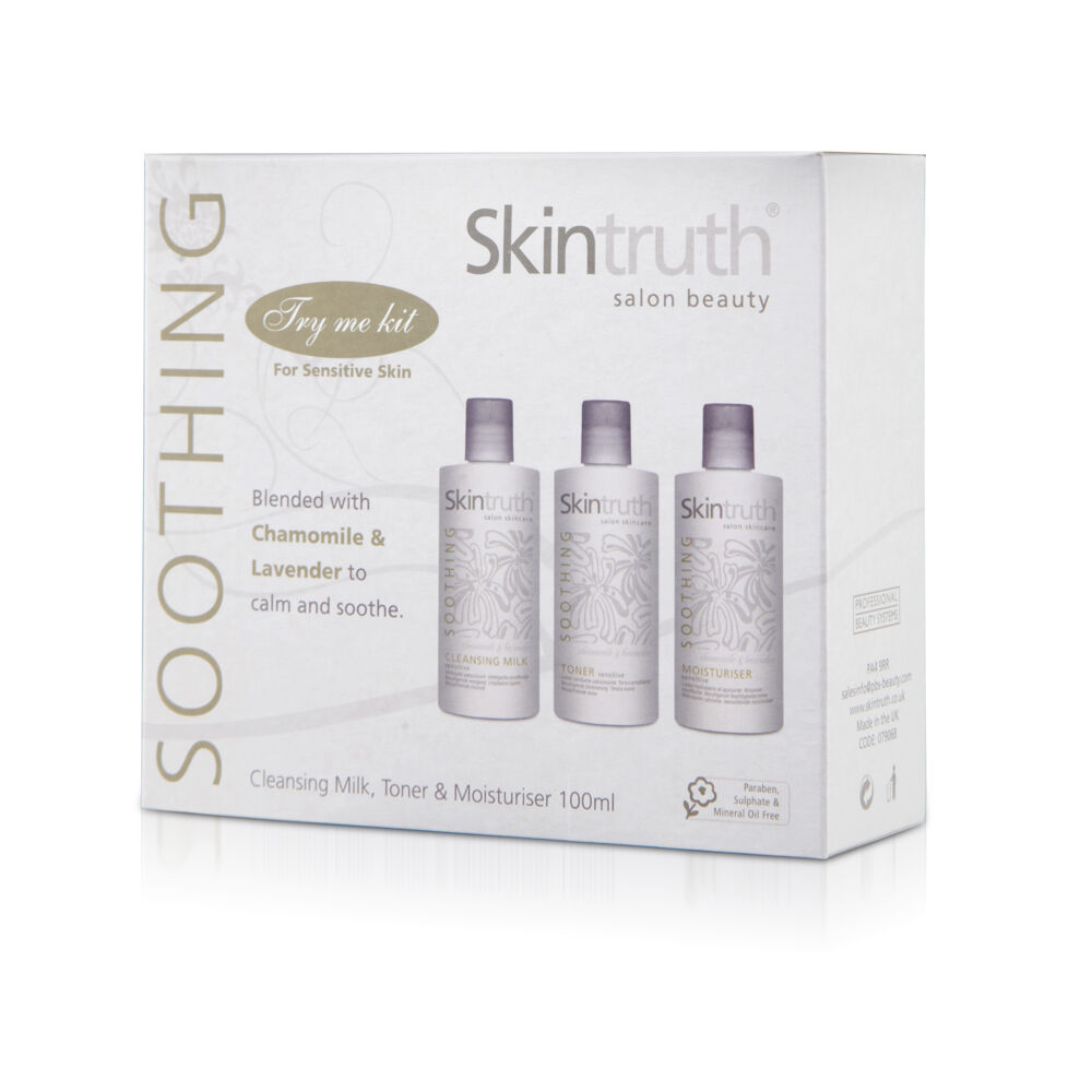 Skintruth Soothing Facial Kit Try Me 3x100ml Salon Services