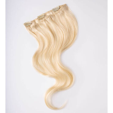 Wildest Dreams Clip In Single Weft Human Hair Extension 18 Inch - 601 Ash Blonde