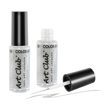 Color Club Striper Pen Silver Glitter Pen Salon Services