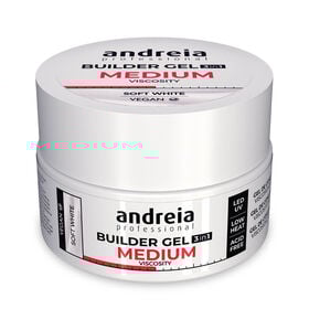 Andreia Professional Builder Gel 3 In 1 - Medium Viscosity Soft White 22gr