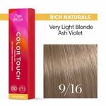 Wella Professionals Color Touch Demi-Permanent Hair Colour - 9/16 Very Light Blonde Ash Violet 60ml