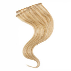 Wildest Dreams 100% Human Hair Clip-In Extensions, Single Weft, 18 inch/21g - 24/27 Shimmering Blonde