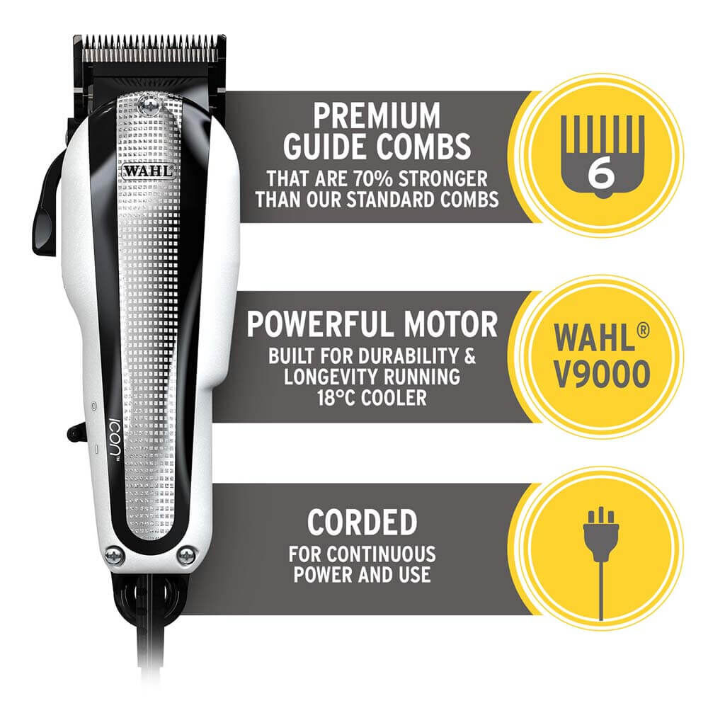 WAHL White Icon Clipper Clippers Salon Services