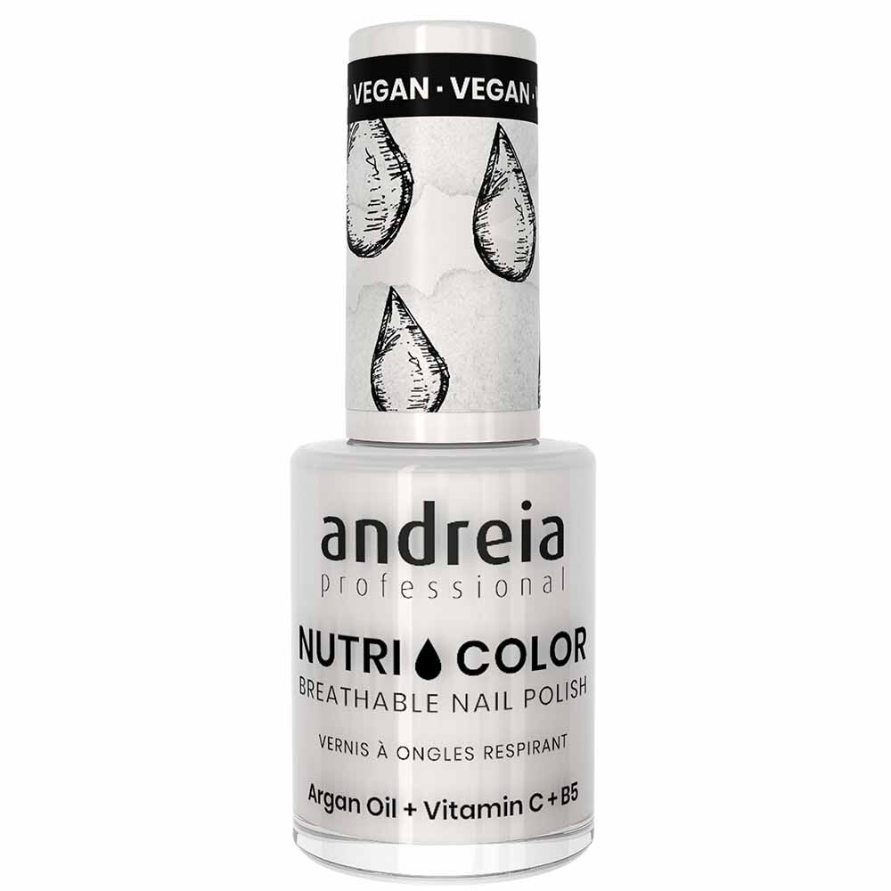 Andreia Professional Nutri Color NC 1 White - Nail Polish, 10.5ml