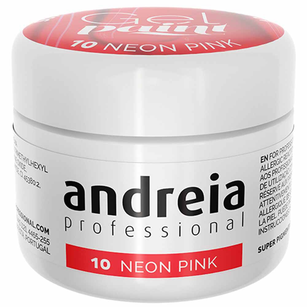 Andreia Professional Gel Paint 10 Neon Pink, 4ml
