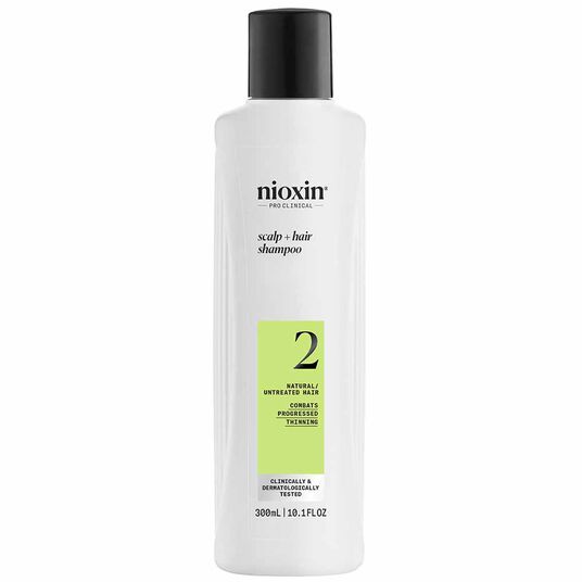 Nioxin System 2 Scalp + Hair Thickening Shampoo for Natural Hair with Progressed Thinning 300ml