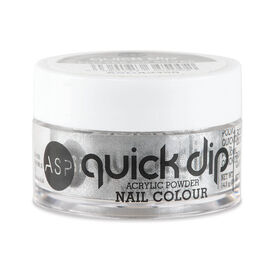 ASP Quick Dip Acrylic Dipping Powder Nail Colour Flitter on Sliver 14.2g
